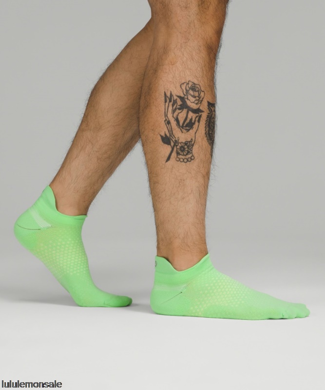 Lululemon Deutschland DELULU921 | Macropillow Tab Laufsocke Medium Dämpfend Schrei Grün Hell
